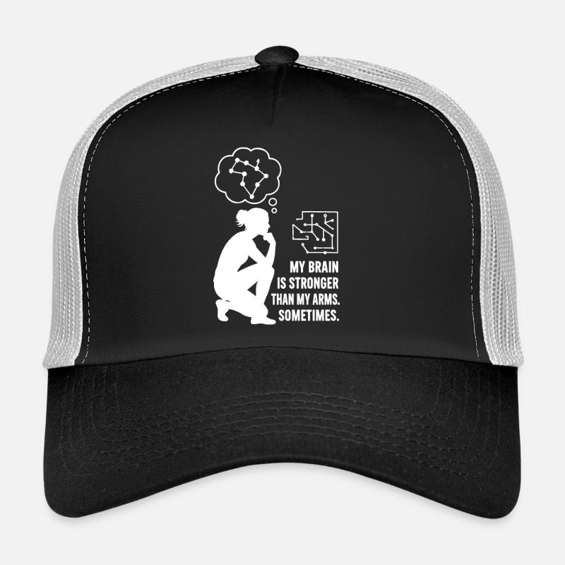 Bouldering like chess – head beats strength Trucker Cap
