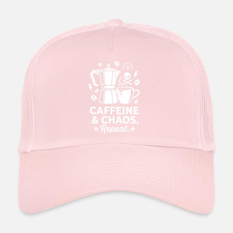 Kaffeechaos: Mokka, Schädel & Repeat Trucker Cap