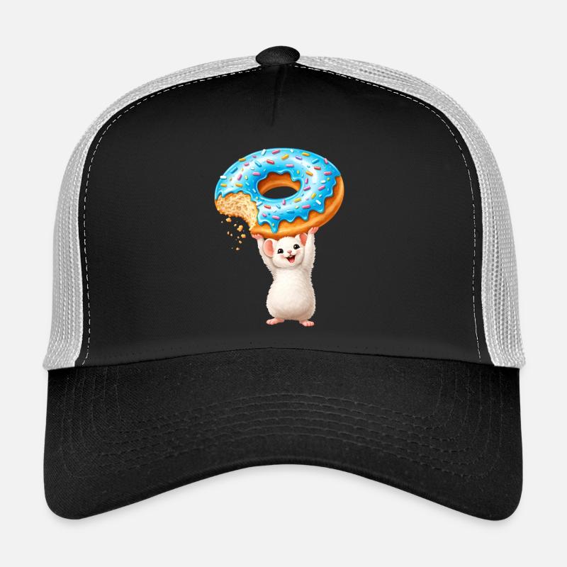 Souris au Donut – Dessin animé mignon Casquette trucker 