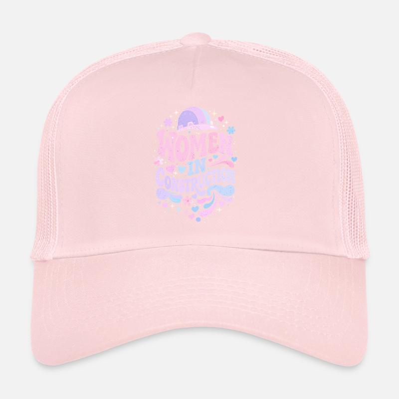 Women in Construction – Pastel Retro Casquette trucker 