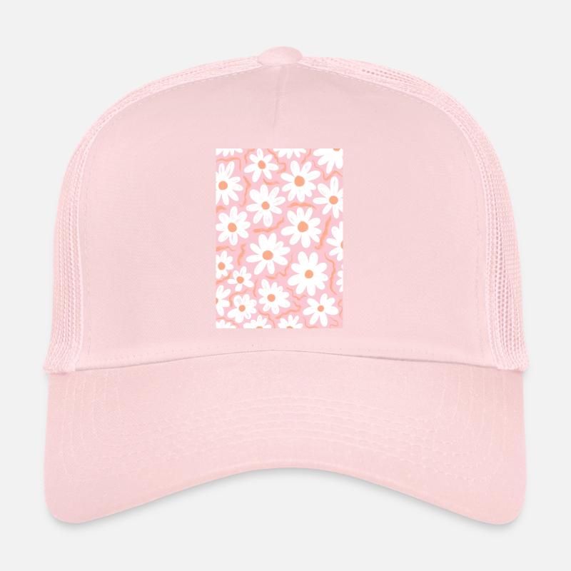 Pink Daisies Trucker Cap