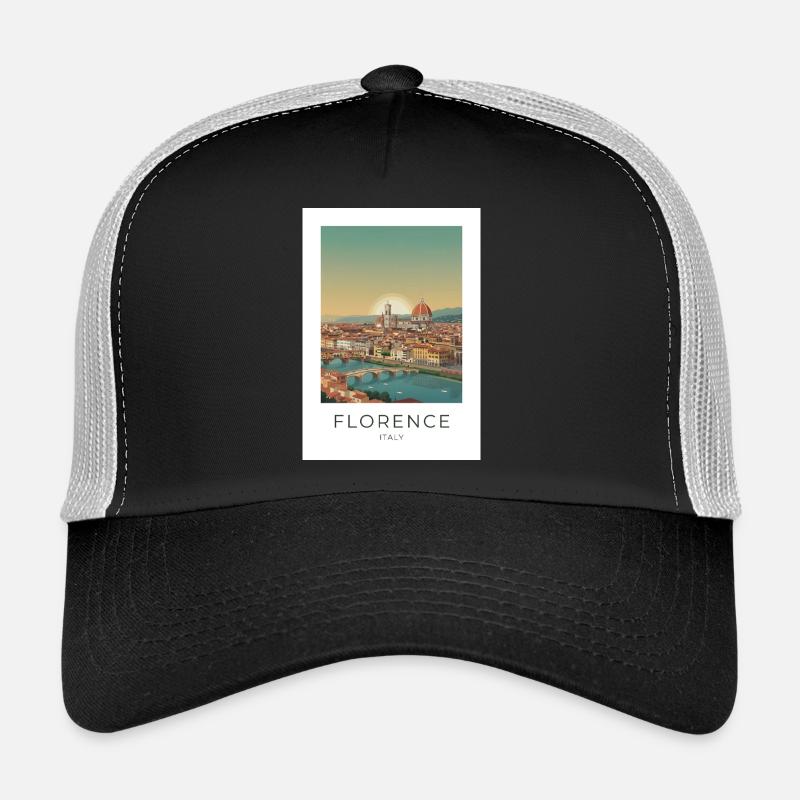 Crépuscule au-dessus de la cathédrale de Florence Casquette trucker 
