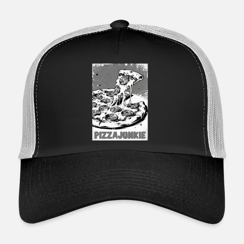 Graphique de tranche de Pizza Junkie Casquette trucker 