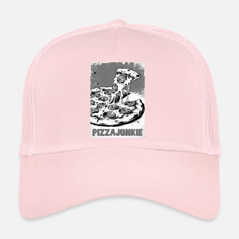 Graphique de tranche de Pizza Junkie Casquette trucker 