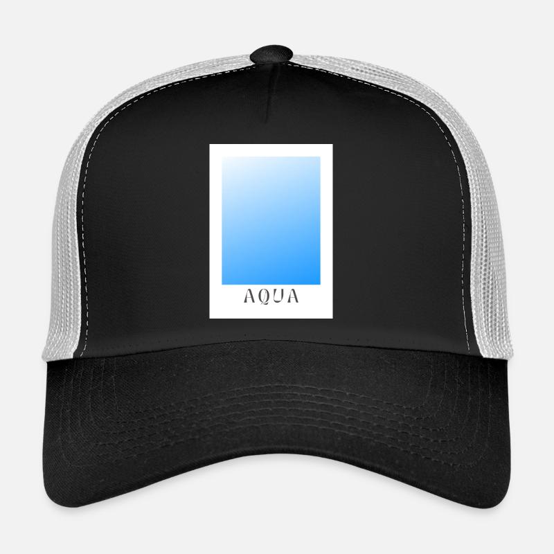 Aqua - Trucker Cap - black/stone grey