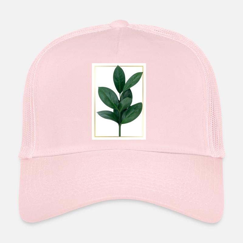 Branche verte avec bordure dorée Casquette trucker 