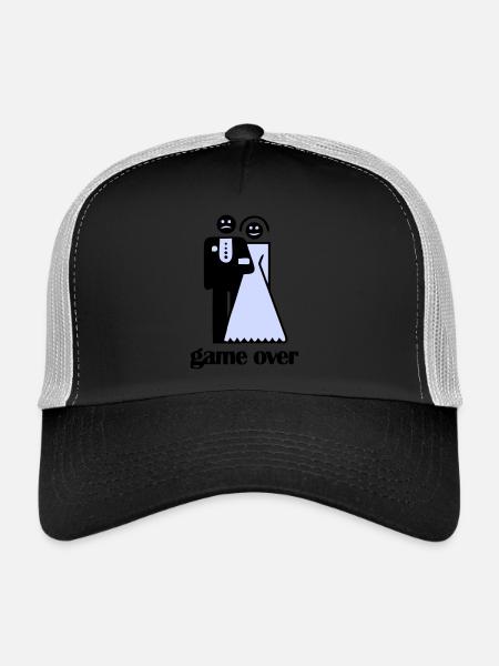 Wedding Game Over - Trucker Cap - black/stone grey