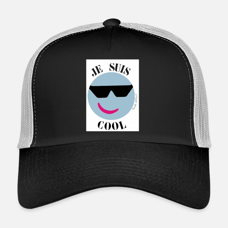 Ich bin Kühle - Trucker Cap - Schwarz/Steingrau