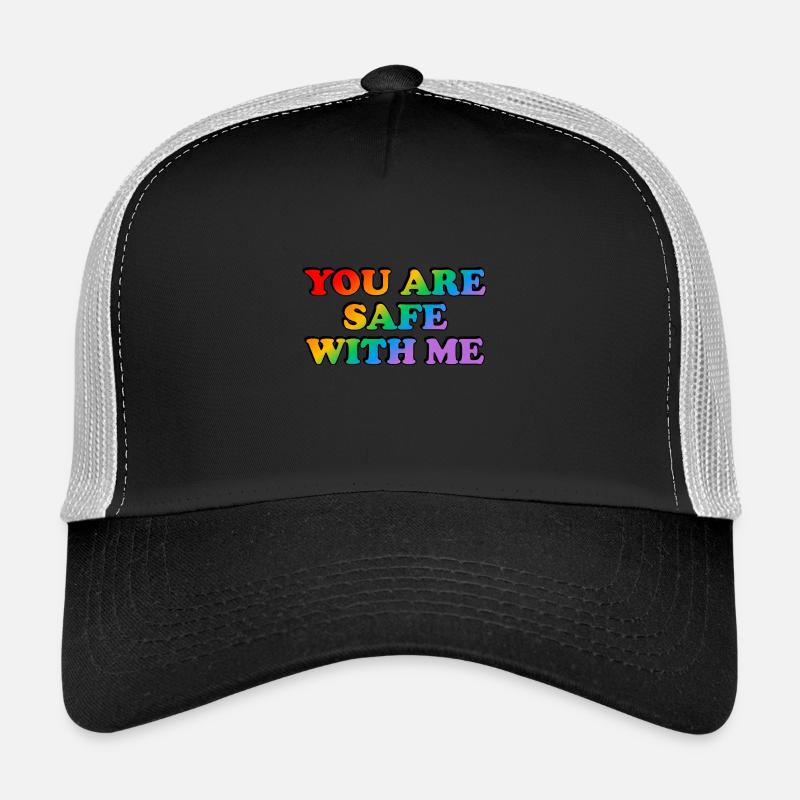 Tu es en sécurité avec moi Casquette trucker 