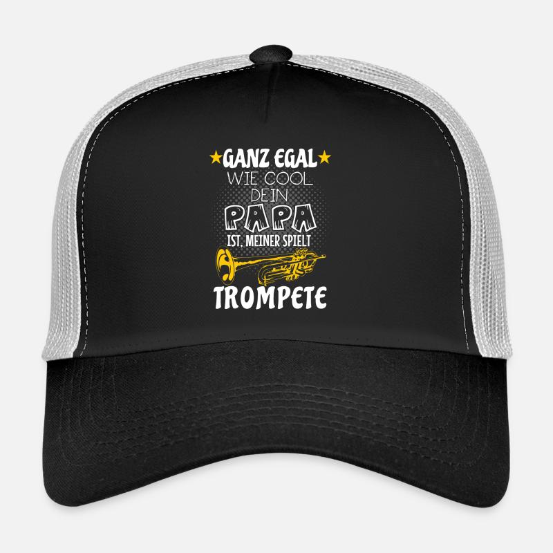 Mein Papa spielt Trompete Trucker Cap