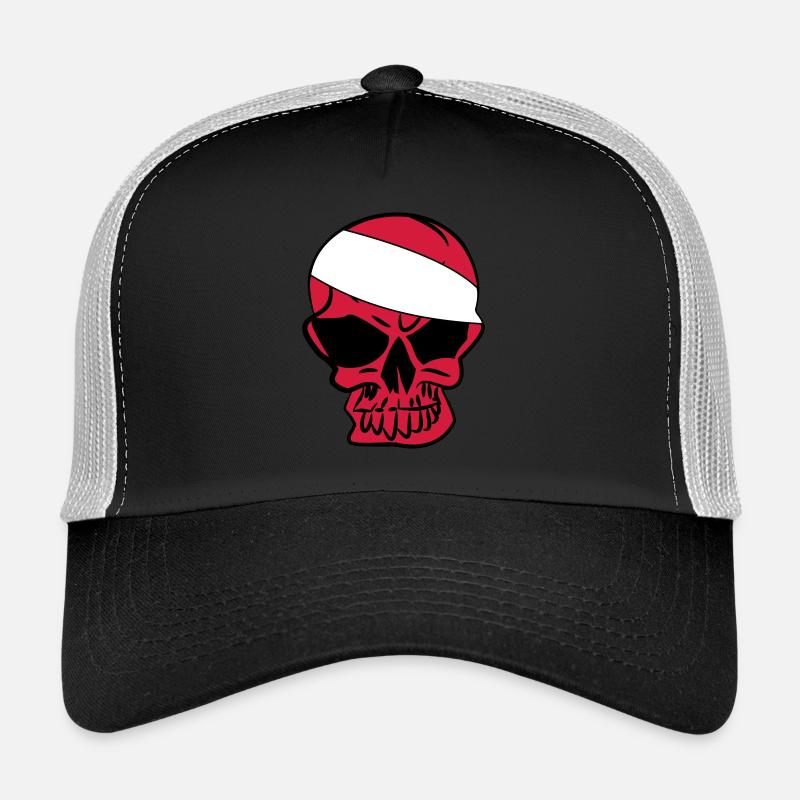 Anarcho Skull Anarchy anarchy Trucker Cap