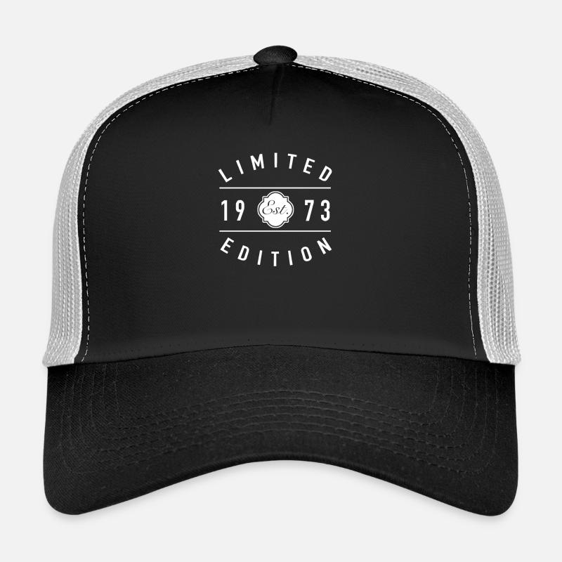 Limitierte Auflage Est 1973 - Trucker Cap - Schwarz/Steingrau