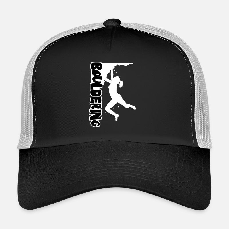 Boulder Print Women - White Trucker Cap
