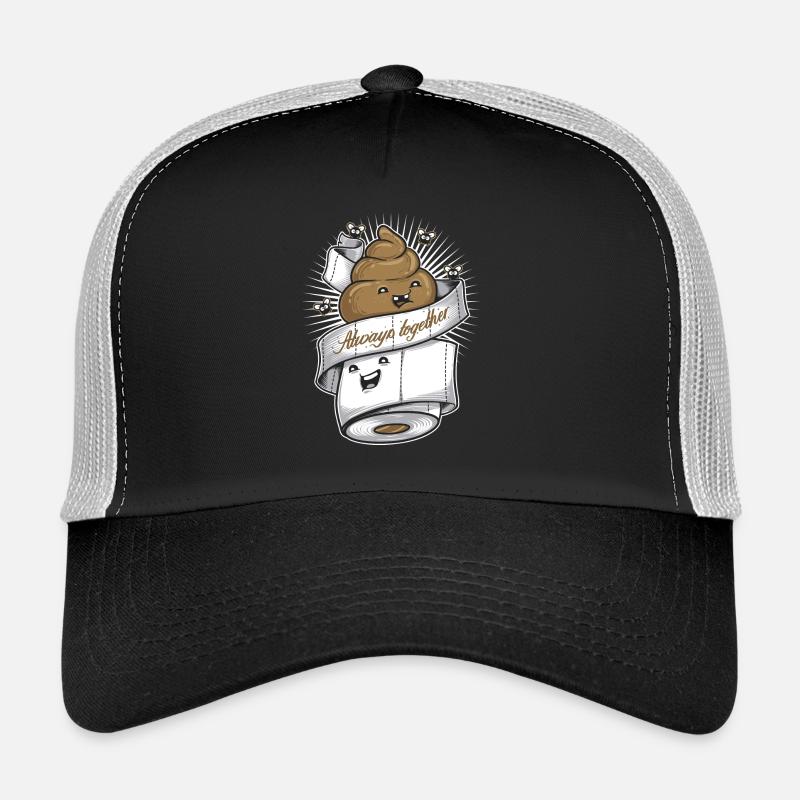 immer zusammen - Trucker Cap - Schwarz/Steingrau