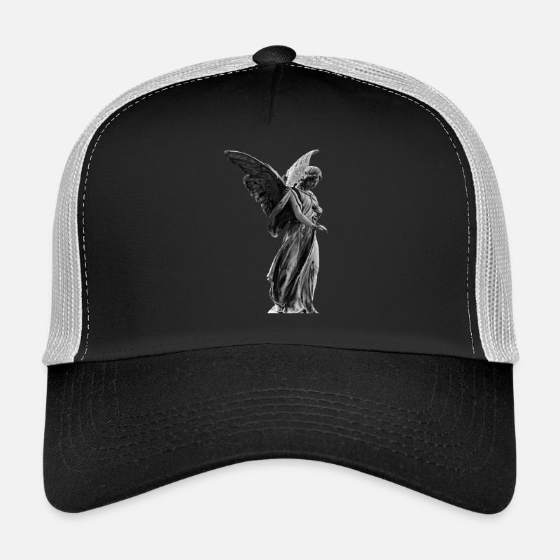 Angel sculpture - design, white Trucker Cap
