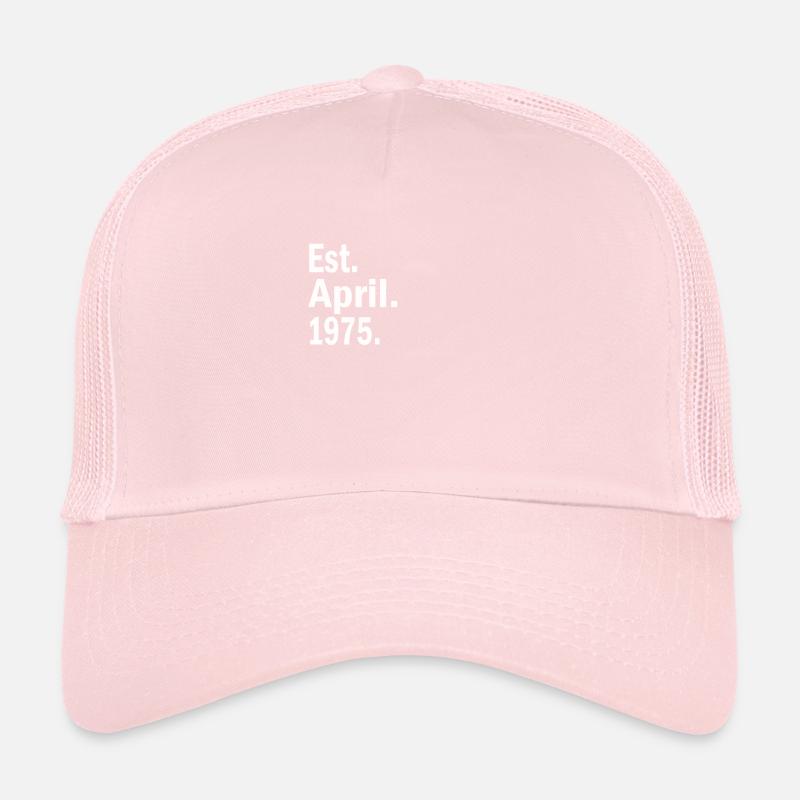 Est April 1975 Trucker Cap