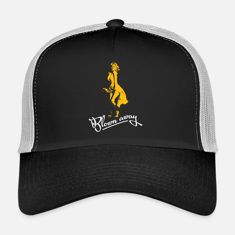Marilyn Monroe - Umgehauen - Geschenk - Trucker Cap - Schwarz/Steingrau