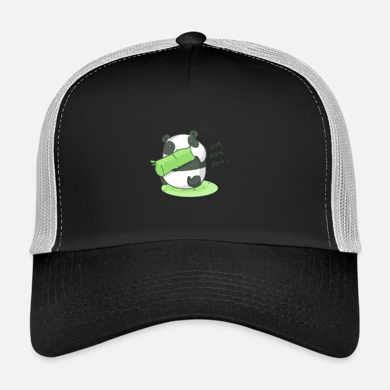 panda - Casquette trucker  - noir/gris pierre