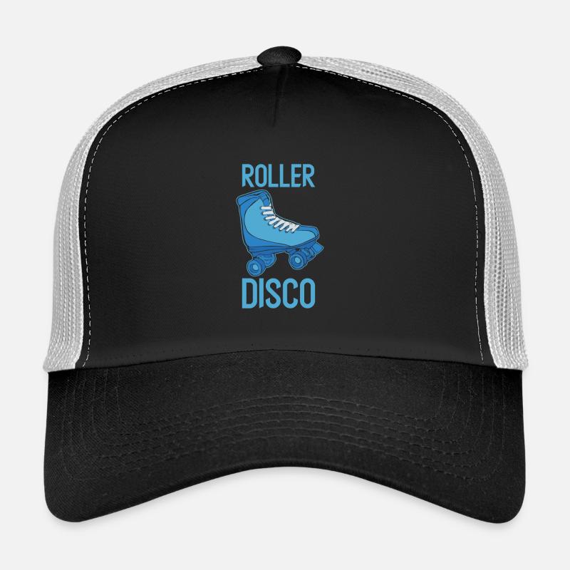 Roller Disco - roller skate Old school nostalgia - Trucker Cap - black/stone grey