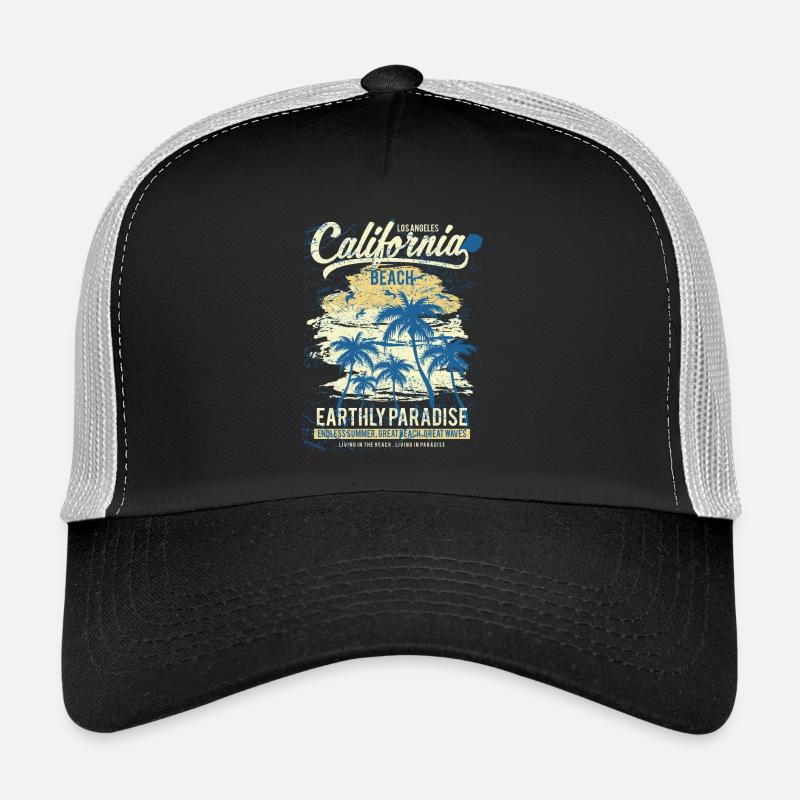 California Beach - Trucker Cap - black/stone grey