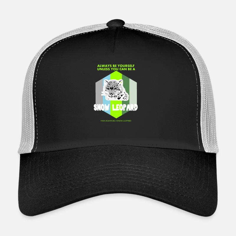 Sois un cadeau de neige léopard Casquette trucker 