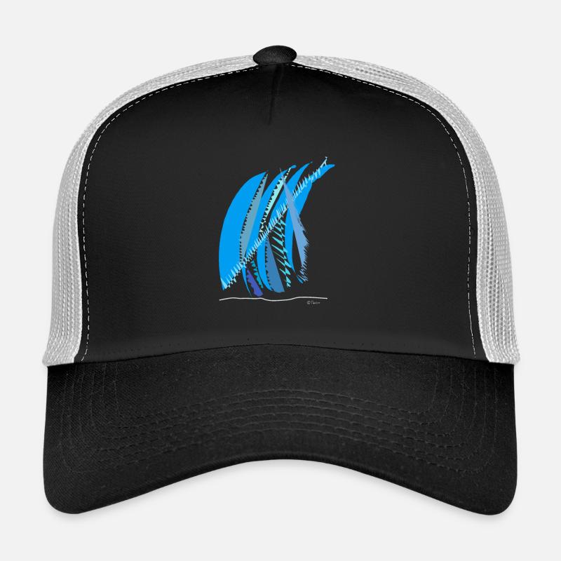 Line color - Trucker Cap - Schwarz/Steingrau