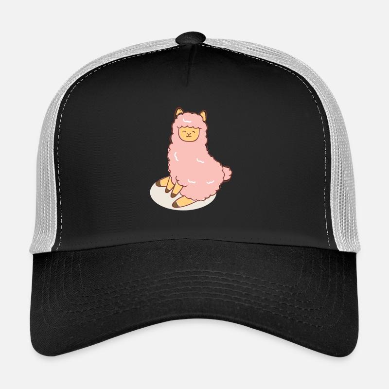 Rosa Schaf - Trucker Cap - Schwarz/Steingrau