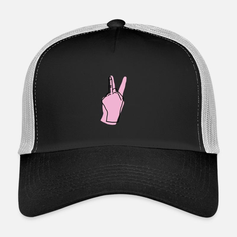 paix rose Casquette trucker 