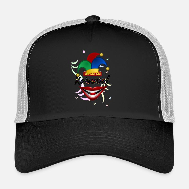 Karneval - Trucker Cap - Schwarz/Steingrau