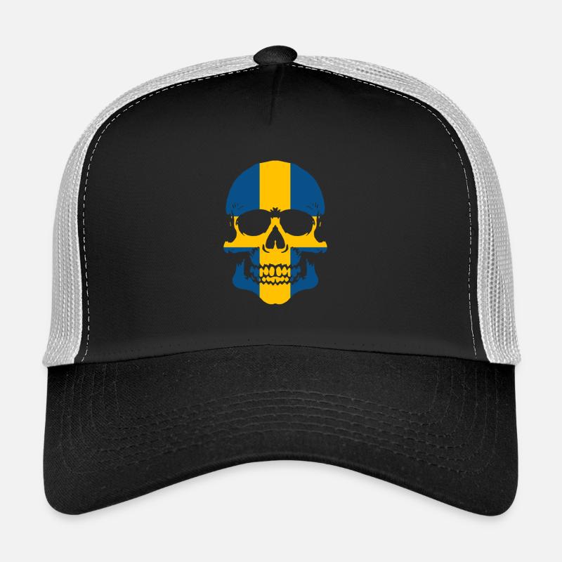 Suède crâne Casquette trucker 