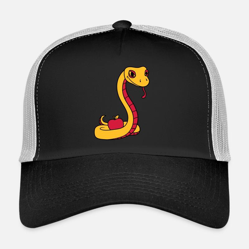 devil boese sweet apple eva adam human god ver Trucker Cap