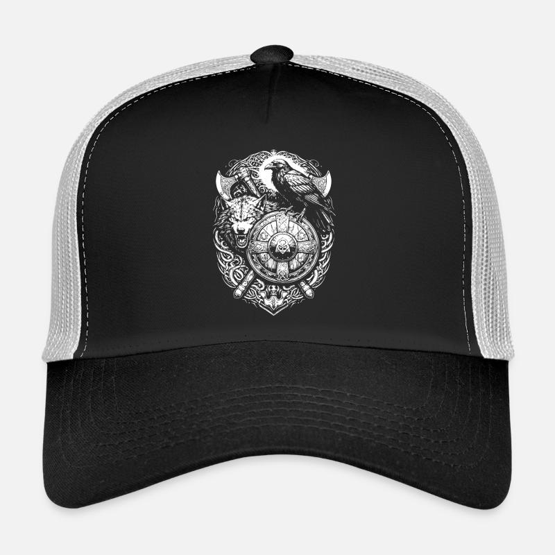 Viking Shield - Trucker Cap - black/stone grey