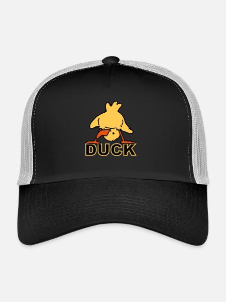Ducking Duck (3 colors) - Casquette trucker  - noir/gris pierre - Devant