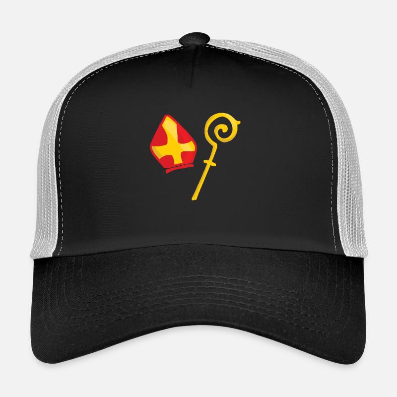 Mitra und Stab - Trucker Cap - Schwarz/Steingrau