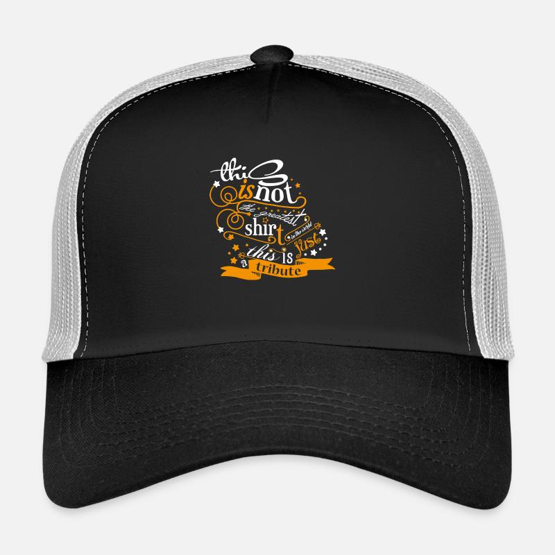 tribute white Trucker Cap