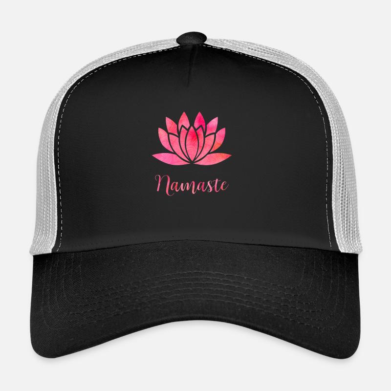Namaste - Trucker Cap - Schwarz/Steingrau