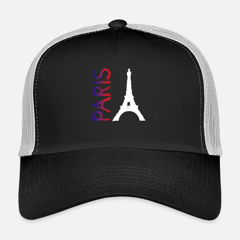 Paris - Trucker Cap - Schwarz/Steingrau