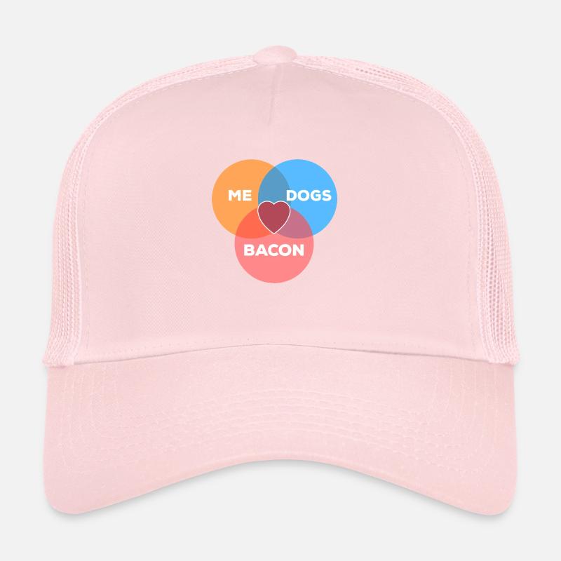 moi + chiens + lard Casquette trucker 