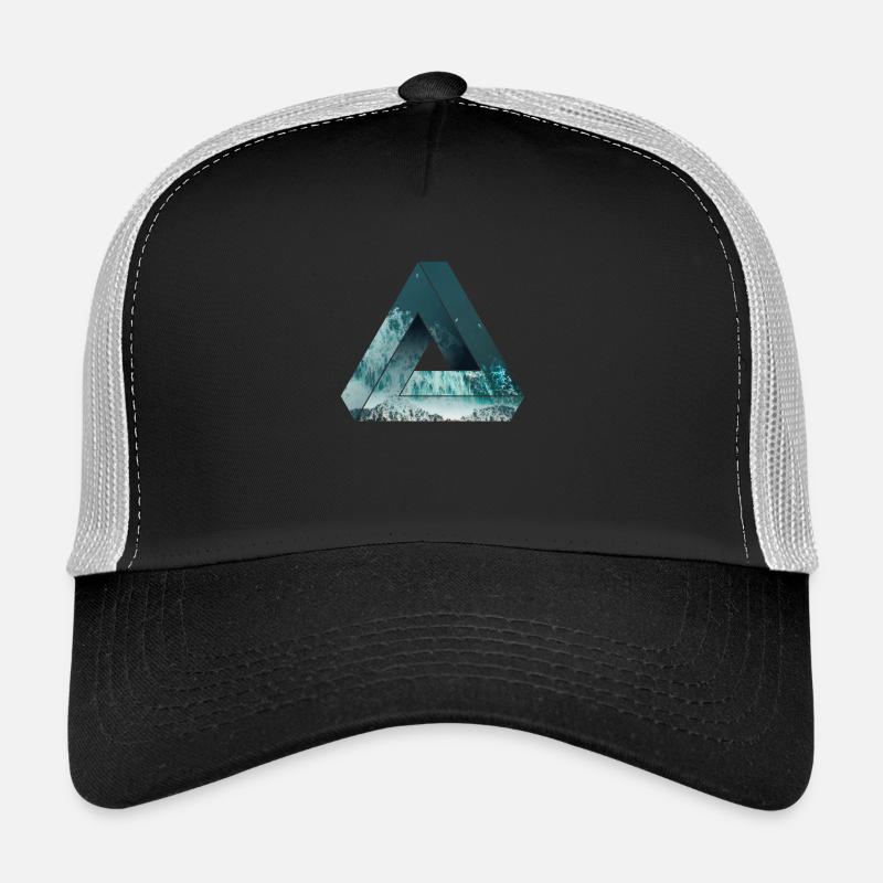 Penrose Optical illusion with nature, cool Trucker Cap