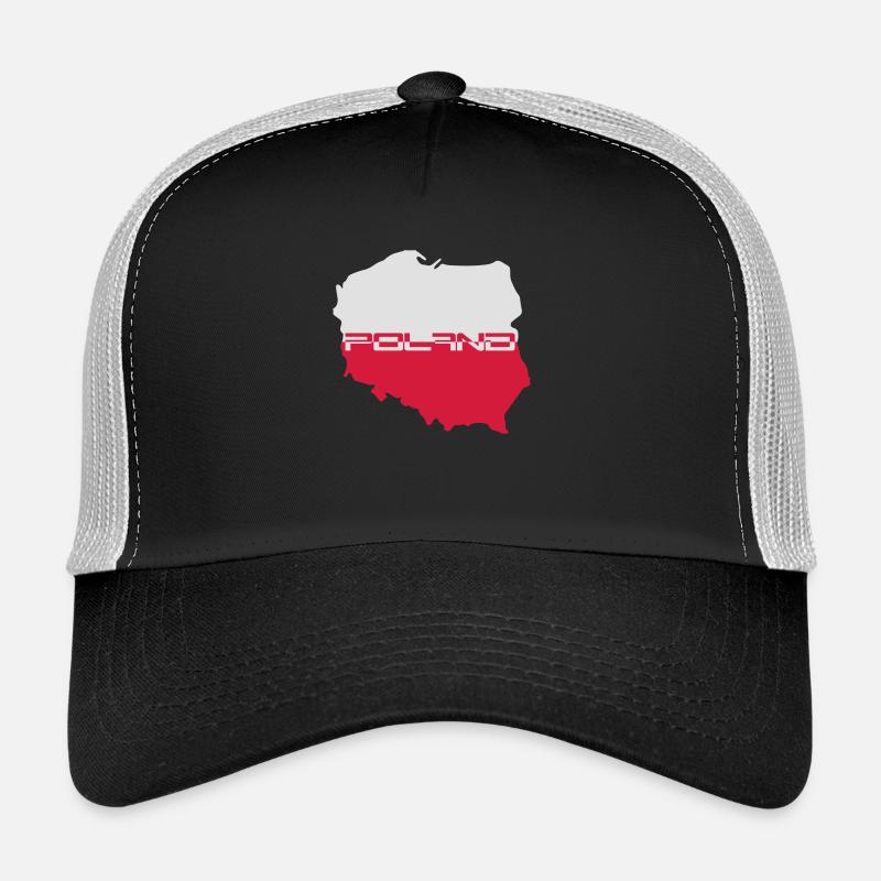 polen poland text cool karte WM text team crew tor Trucker Cap