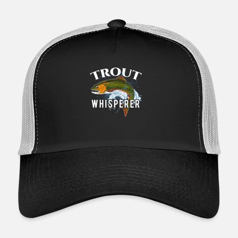 Truite Whisperer Truite Pêche Angler Flyfi Casquette trucker 
