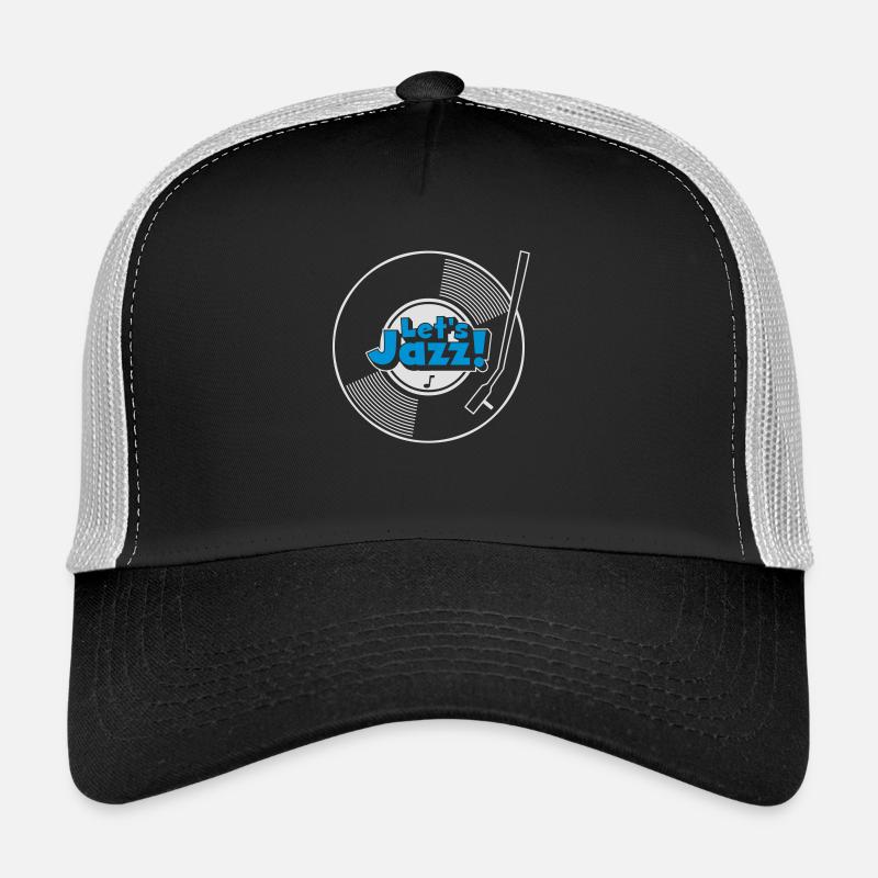 let's jazz wax - Trucker Cap - Schwarz/Steingrau
