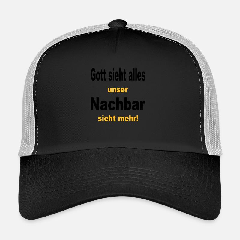gott sieht alles Trucker Cap
