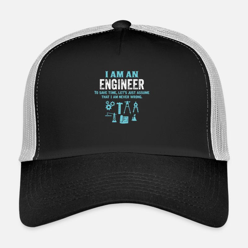 I Am An Engineer... - Trucker Cap - black/stone grey
