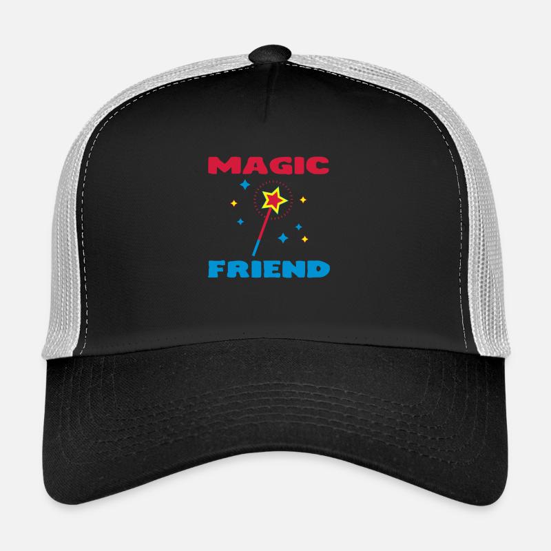 Friend / Nanny / Girlfriend / Daddy / Mom / Papy - Trucker Cap - Schwarz/Steingrau