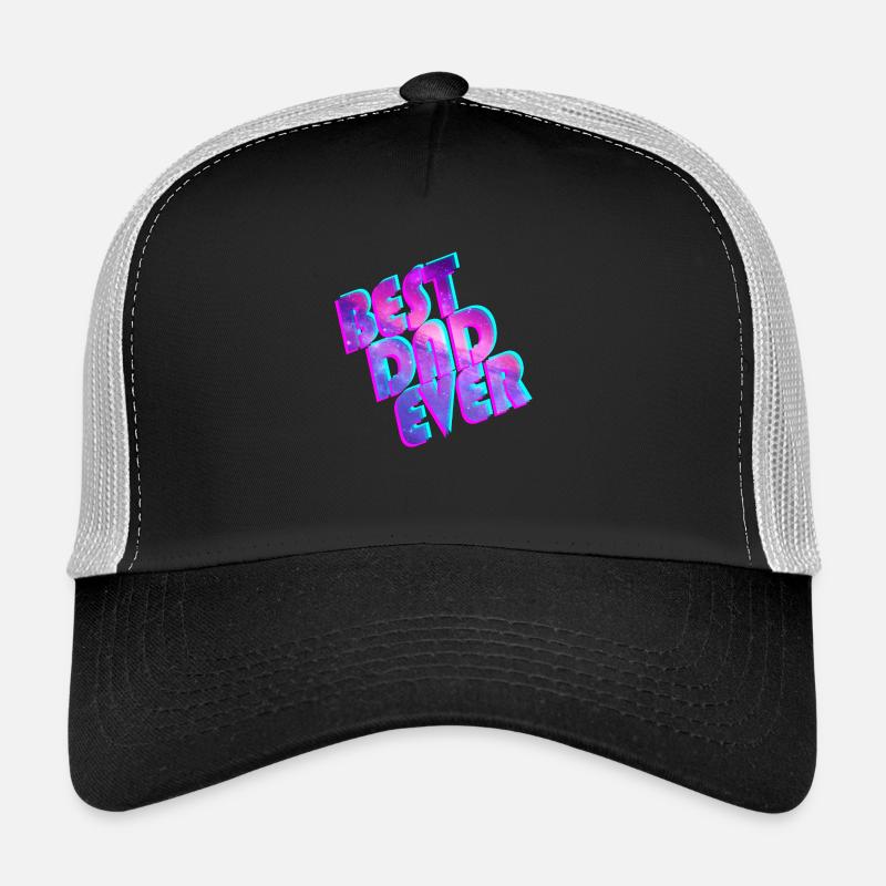 Best Dad Ever space Trucker Cap
