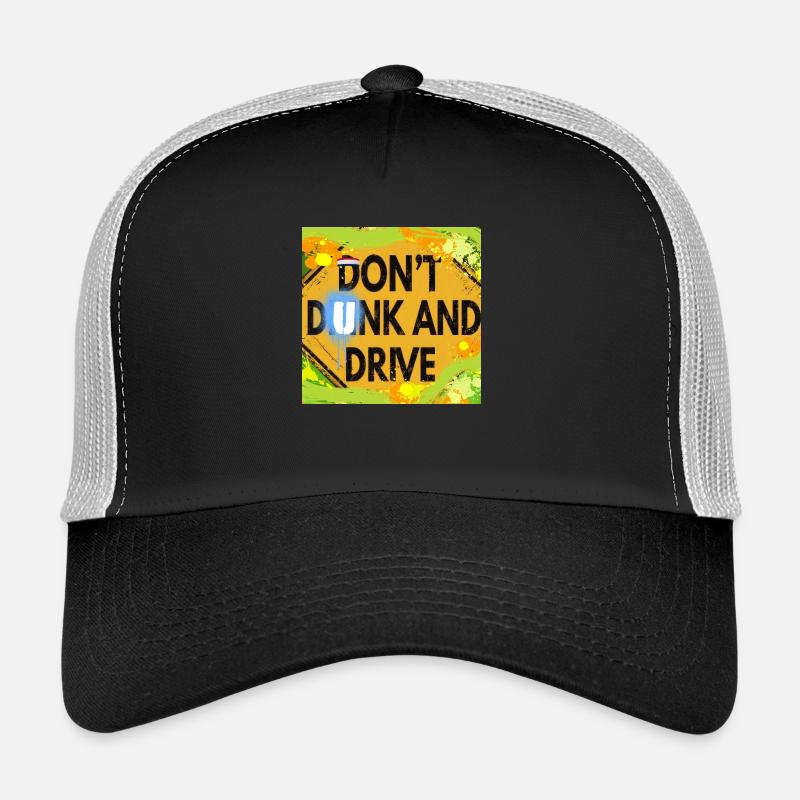 "DON'T DUNK AND DRIVE" - Trucker Cap - black/stone grey