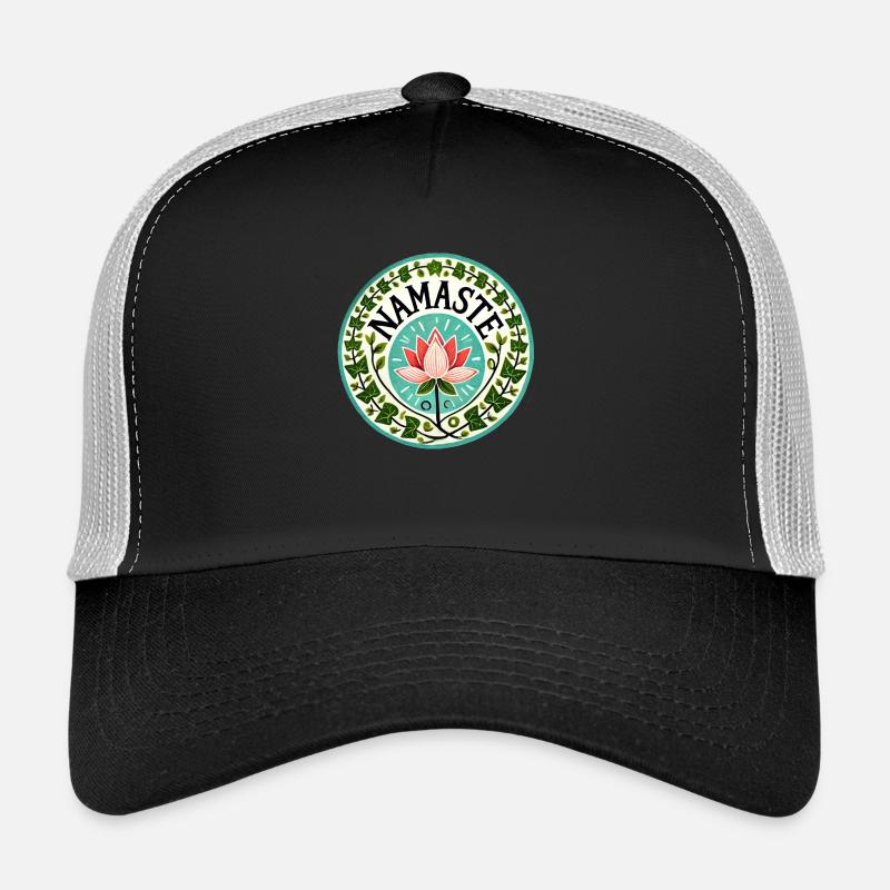 Namaste - Trucker Cap - Schwarz/Steingrau