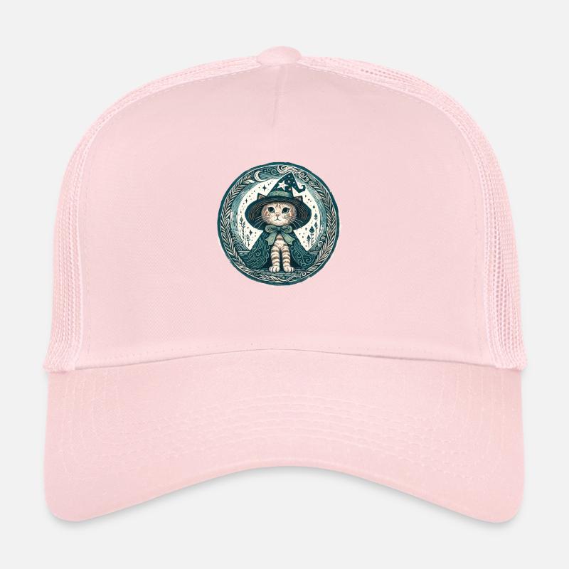 Chat Wizard Kitty Casquette trucker 