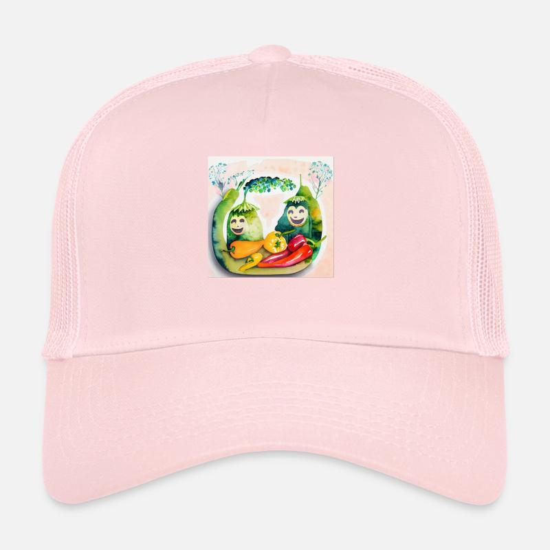Cheerful vegetables Trucker Cap